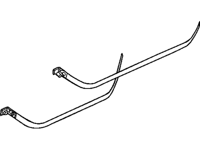 New OEM Genuine Plymouth, Left Fuel Tank Strap - Part # 5278013AD
