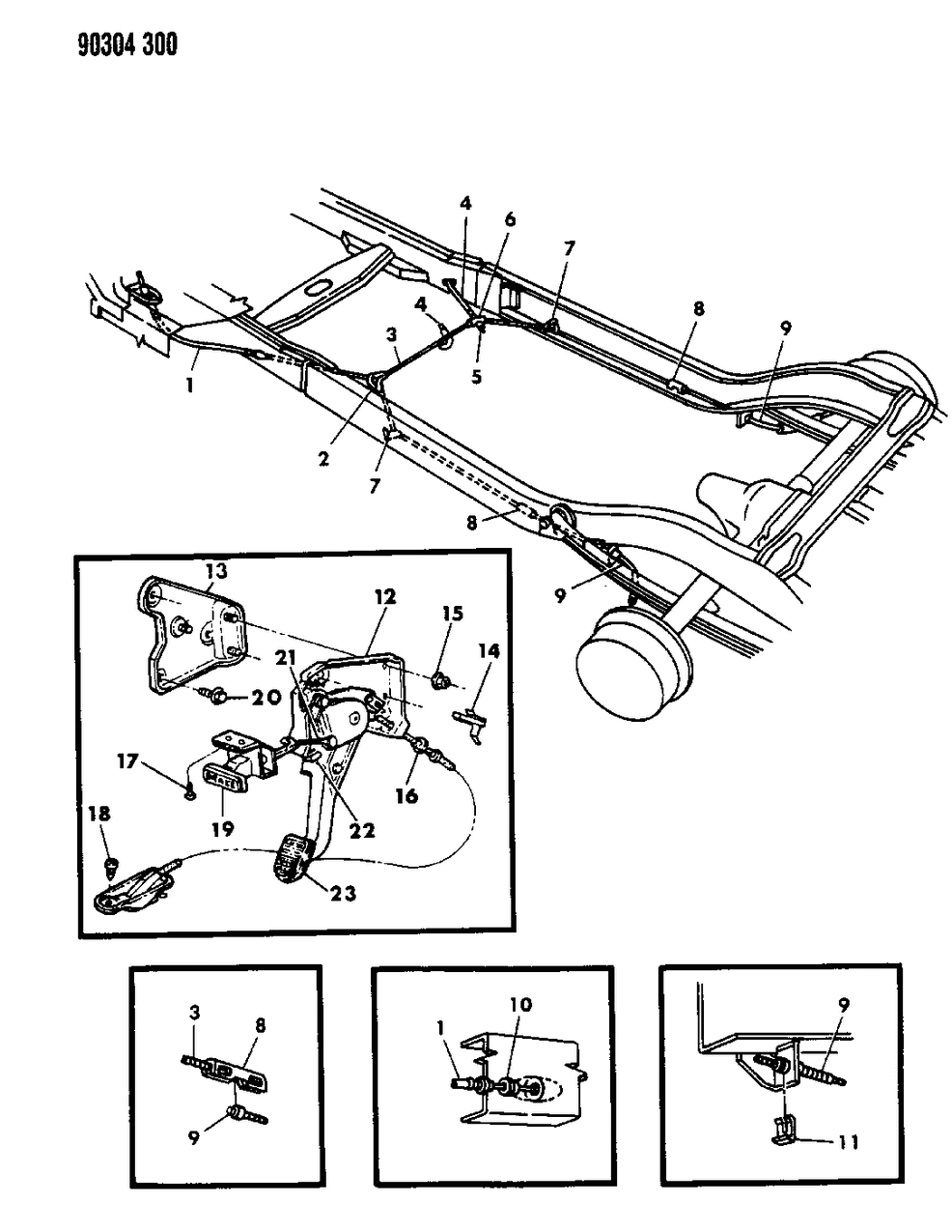 Cable, Parking Brake Inter. W/111.9" Wheel Base