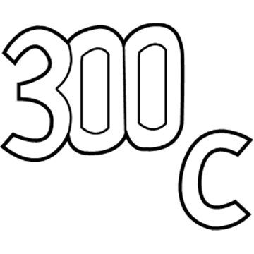 Nameplate Decklid 300C