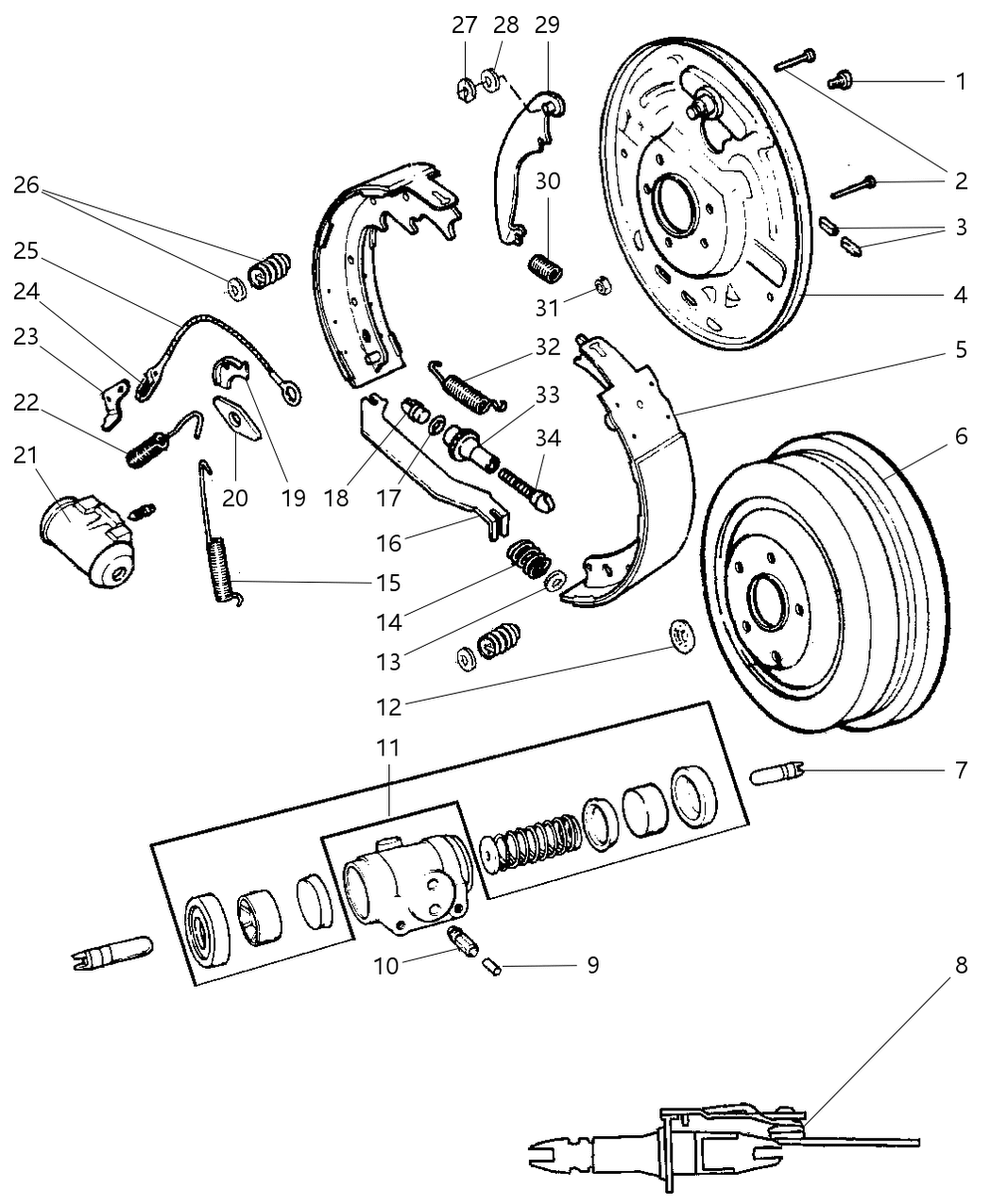 Shoe And Lining Kit Drum