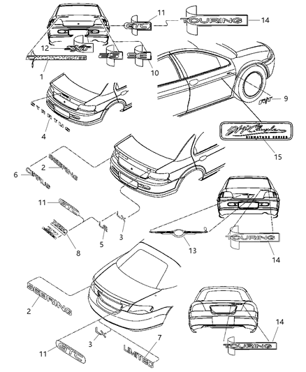 Nameplate Sebring