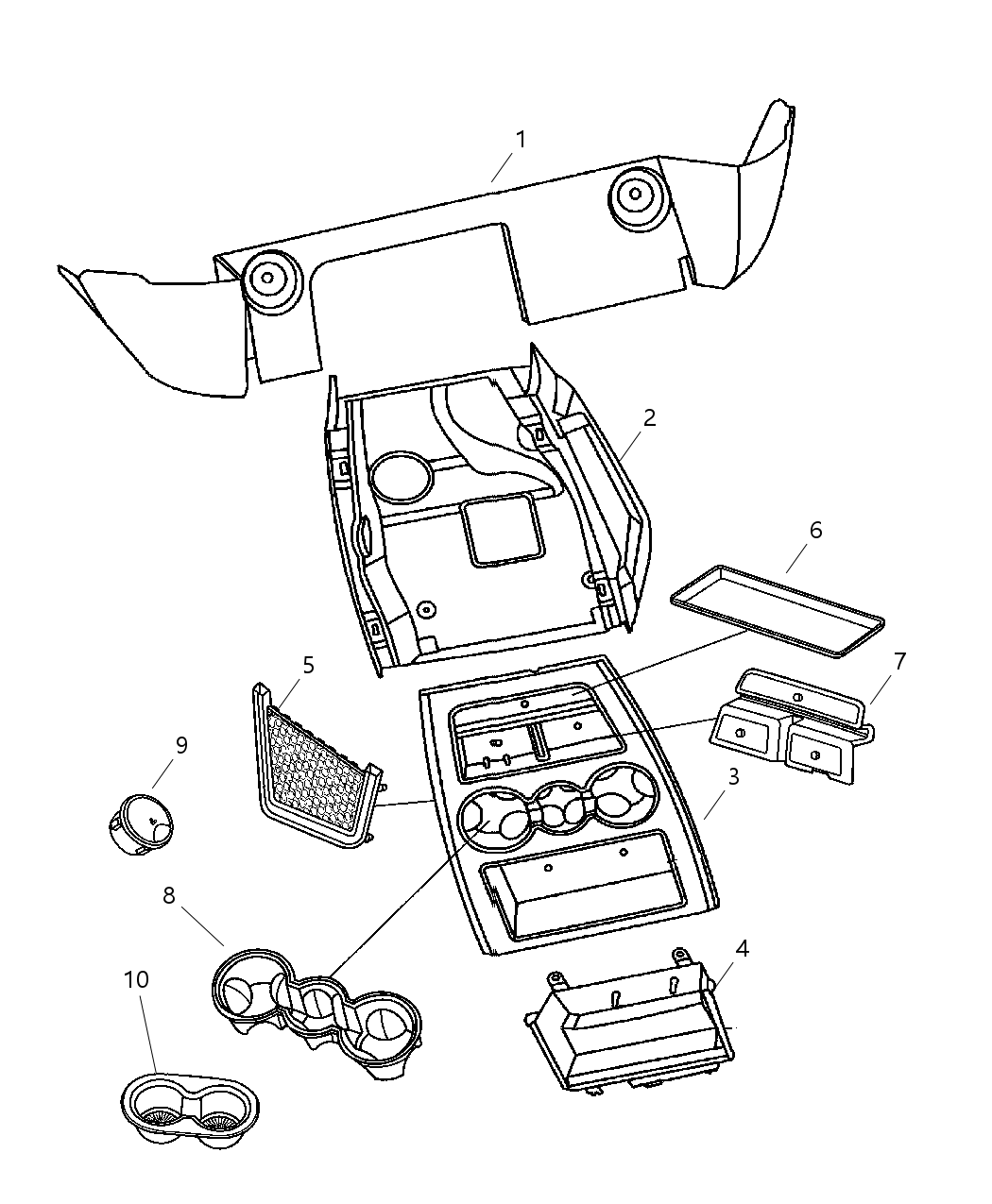 Liner Floor Console