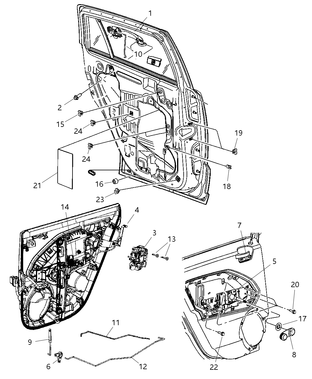 Link Outside Handle To Latch Rear Door