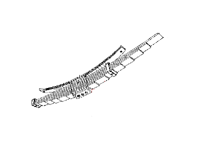 New 2011-2013 Fits Chrysler 3500, 4500, 5500 Rear Leaf Spring - Part # 52014035AC
