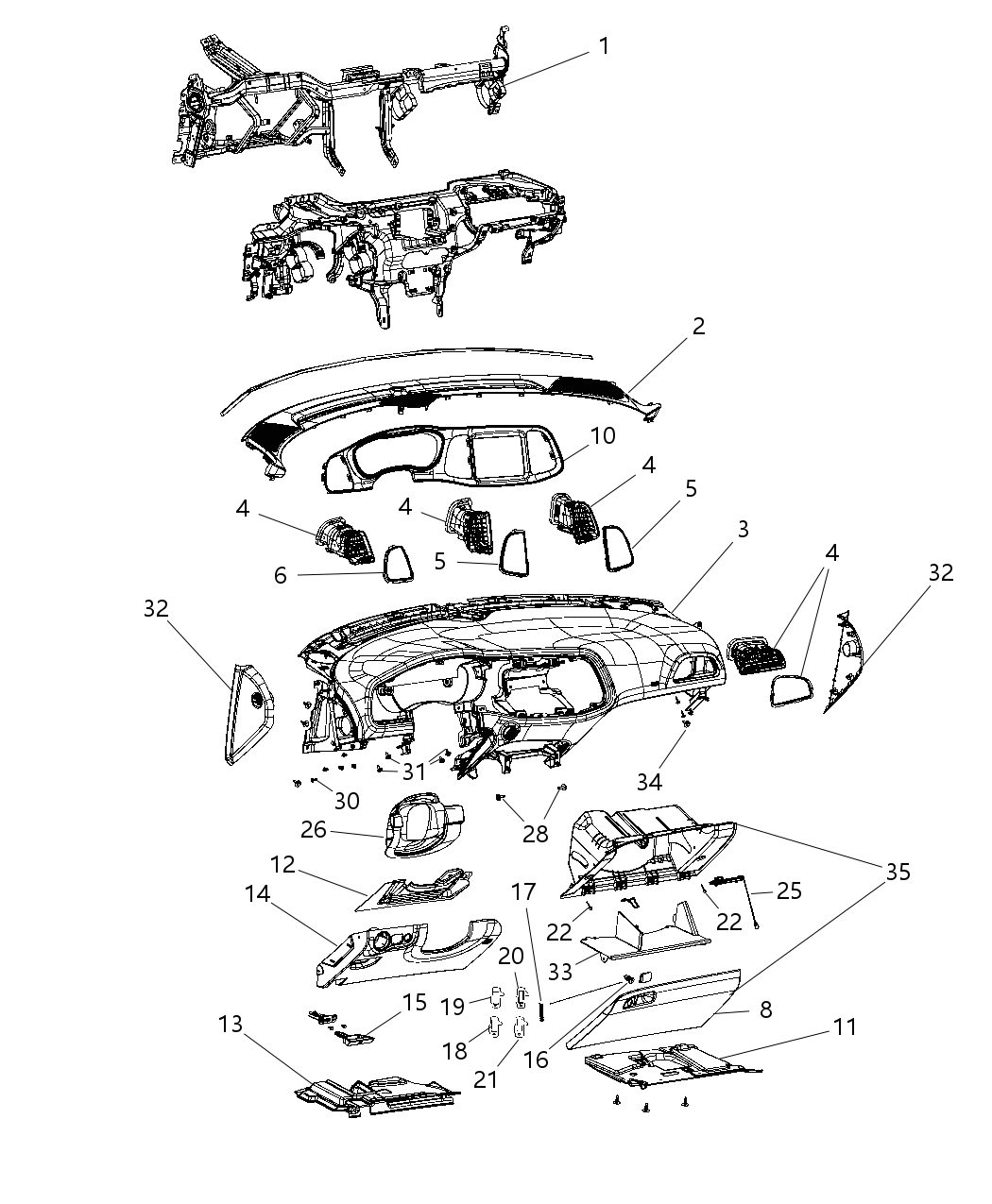 Panel Instrument Panel Closeout Hush Panel