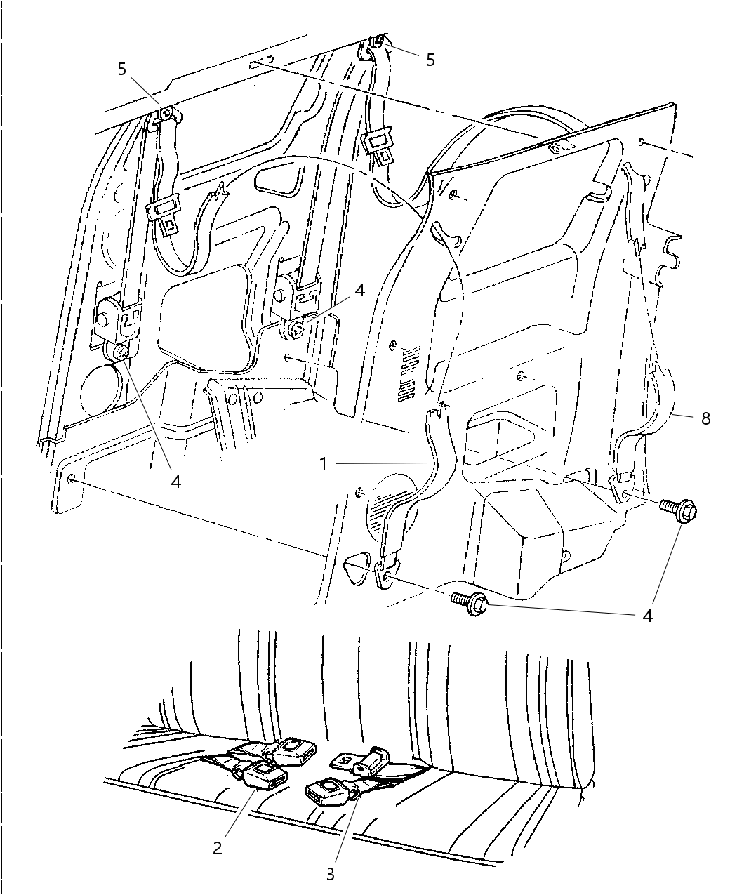Seat Belt Rear Inner