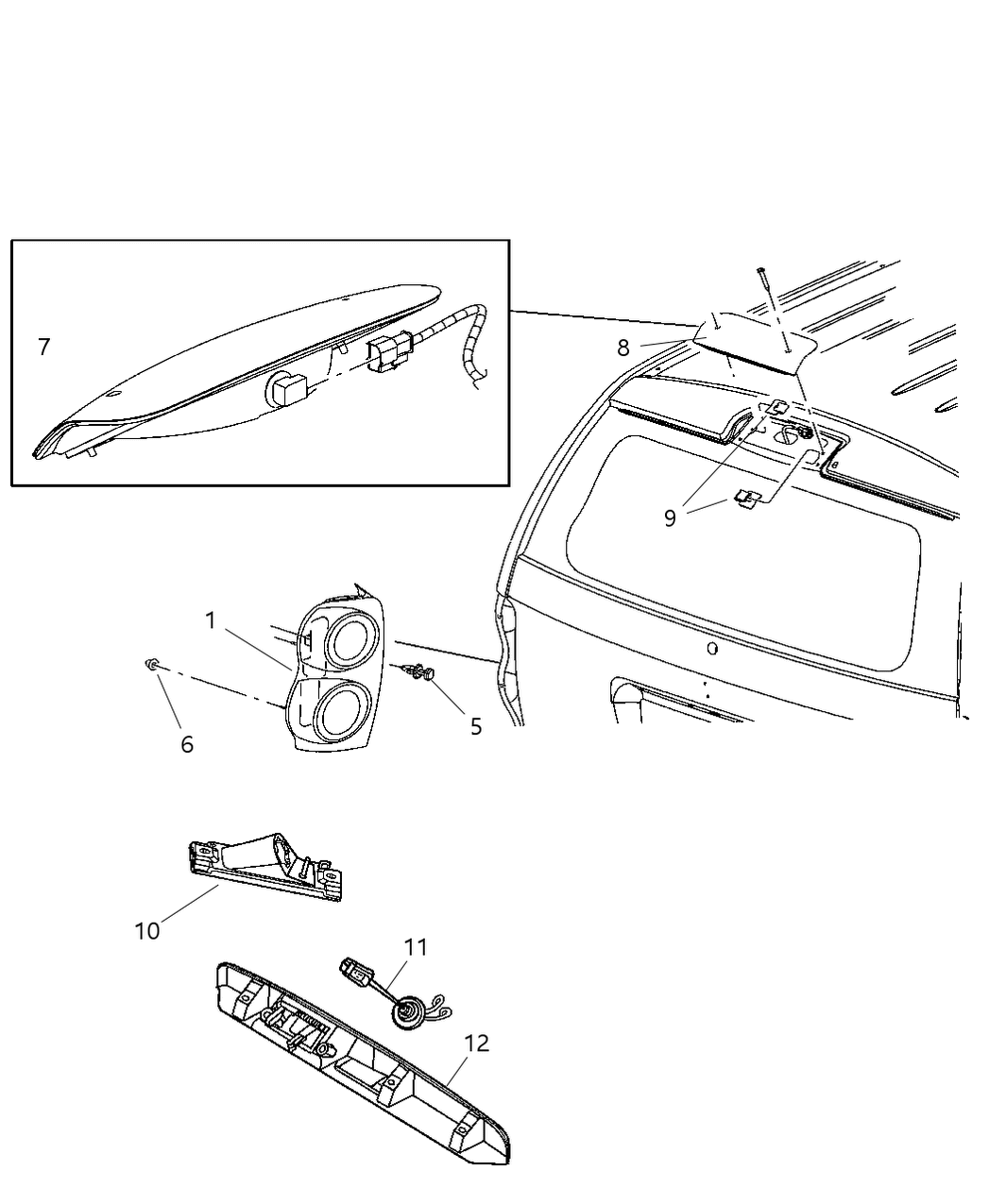 Lamp Tail Stop Backup