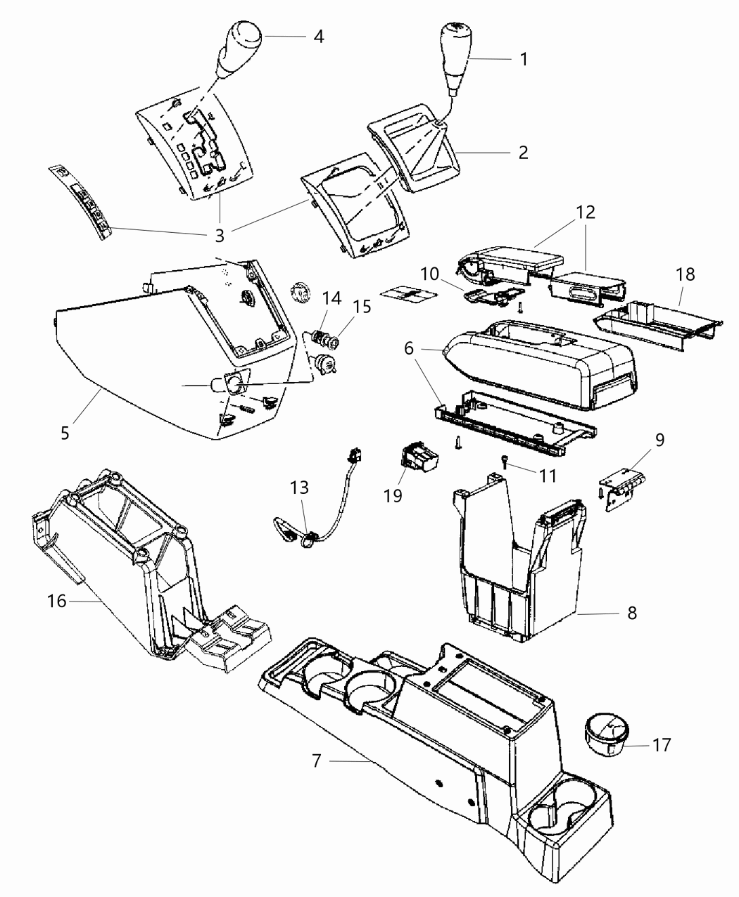 Bezel Floor Shifter