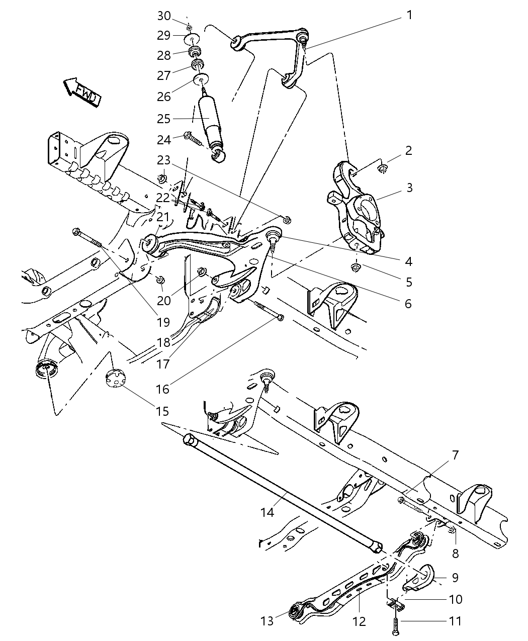 Shock Absorber Package Suspension Front