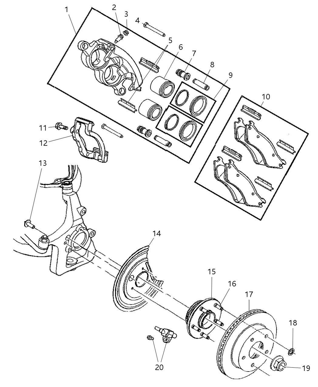 Adapter Disc Brake Caliper