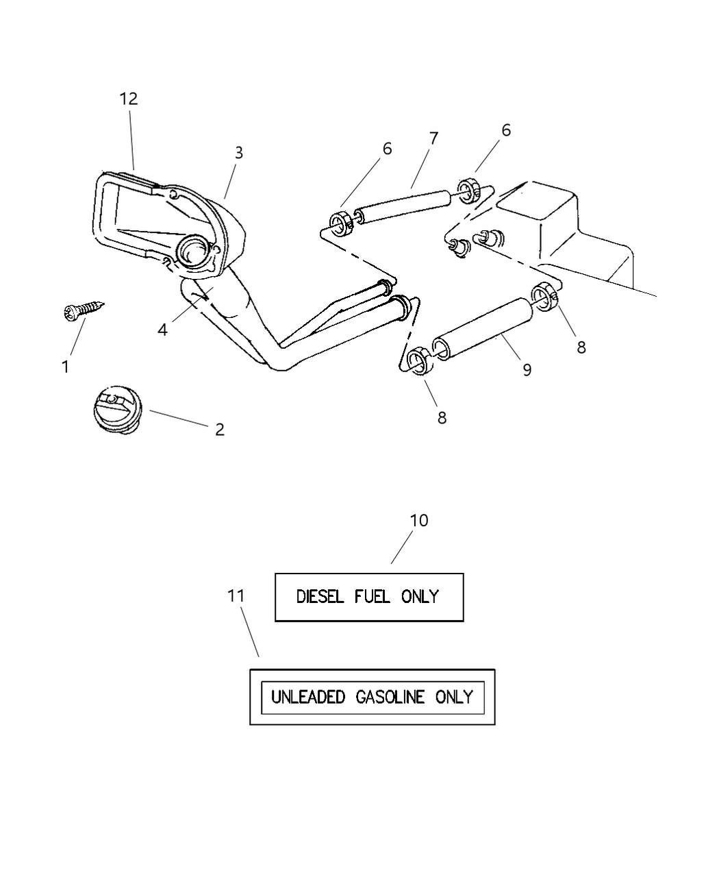 Tube, Upper Fuel Filler