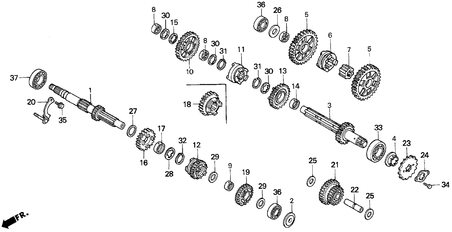 Mainshaft, Transmission