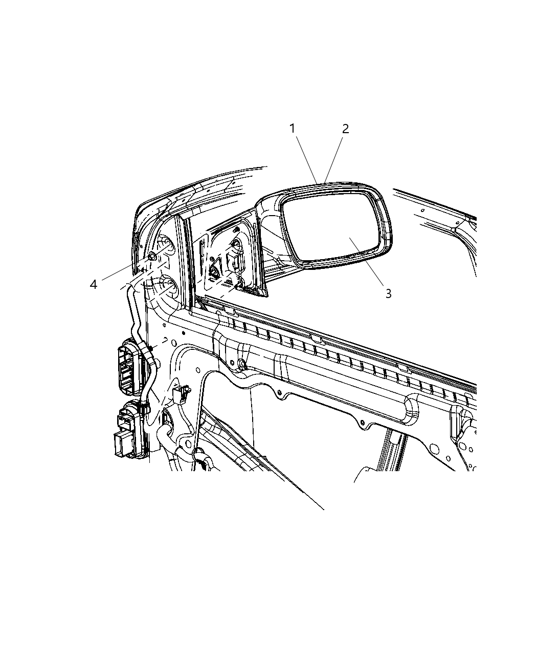 Mirror Outside, Rearview, Electric, Heated