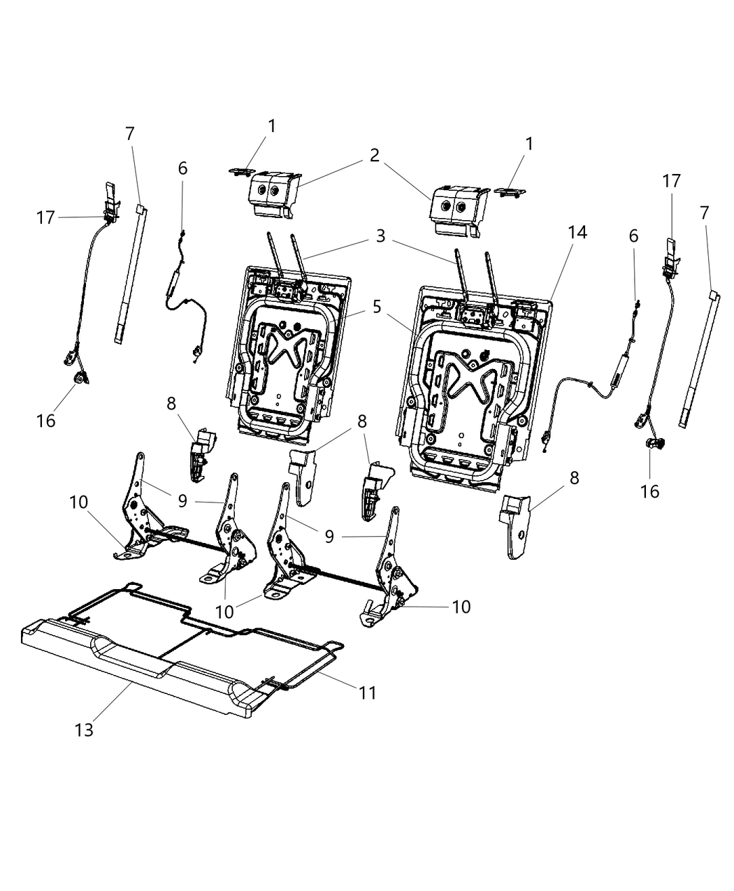 Panel Seat Back