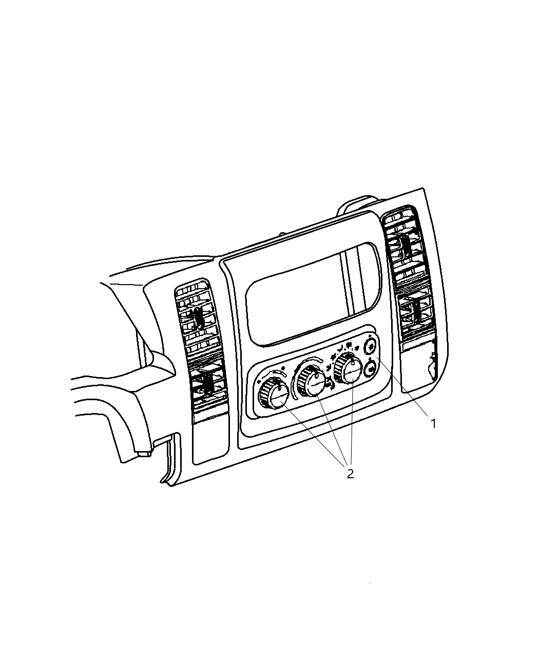 Knob A/C And Heater Control - Rotary