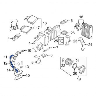 New OEM Rear A/C Refrigerant Hose Fits, 2002-2010 Ford Explorer - Part # 6L2Z19867AA