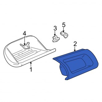 New 2001 Fits Plymouth Neon Front Glove Box Mat Fits, Part # SD63XDVAB