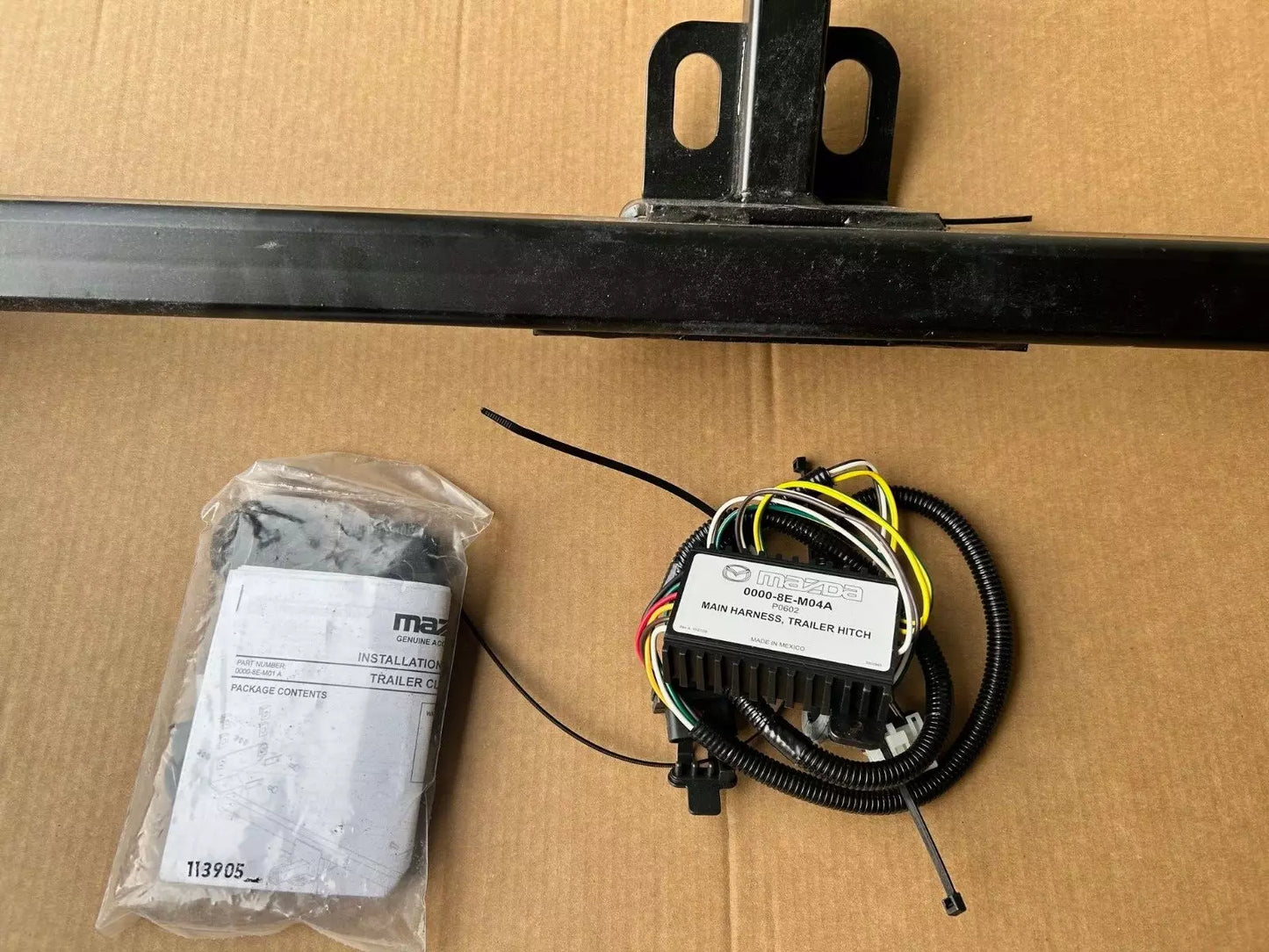 New OEM 2007-2012 Mazda CX7 CX-7 Class 2 Trailer Hitch Kit, Part # 00008EM01A