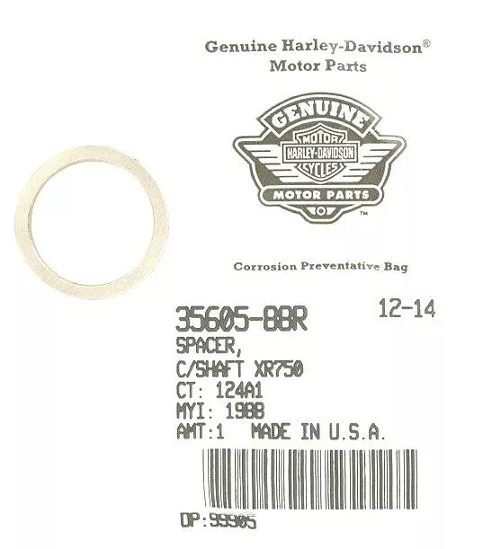 New OEM 1988 Harley Davidson XR750 Counter Shaft Space, Part # 35605-88R