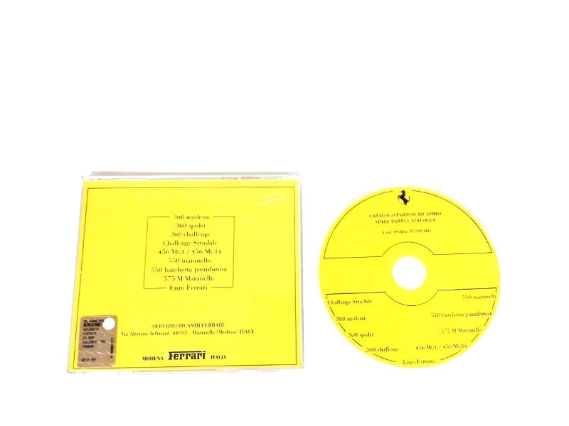 New Ferrari F355, 360, 456GT, 456MGT, 550M, 575M, Enzo Factory Parts & Illustrations Manual CD 2003