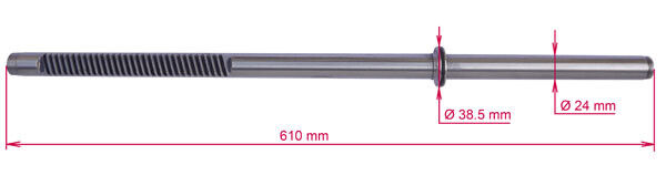 New OEM 2002-2006 Mitsubishi Lancer Rack and Pinion Rod, Part # MR589006