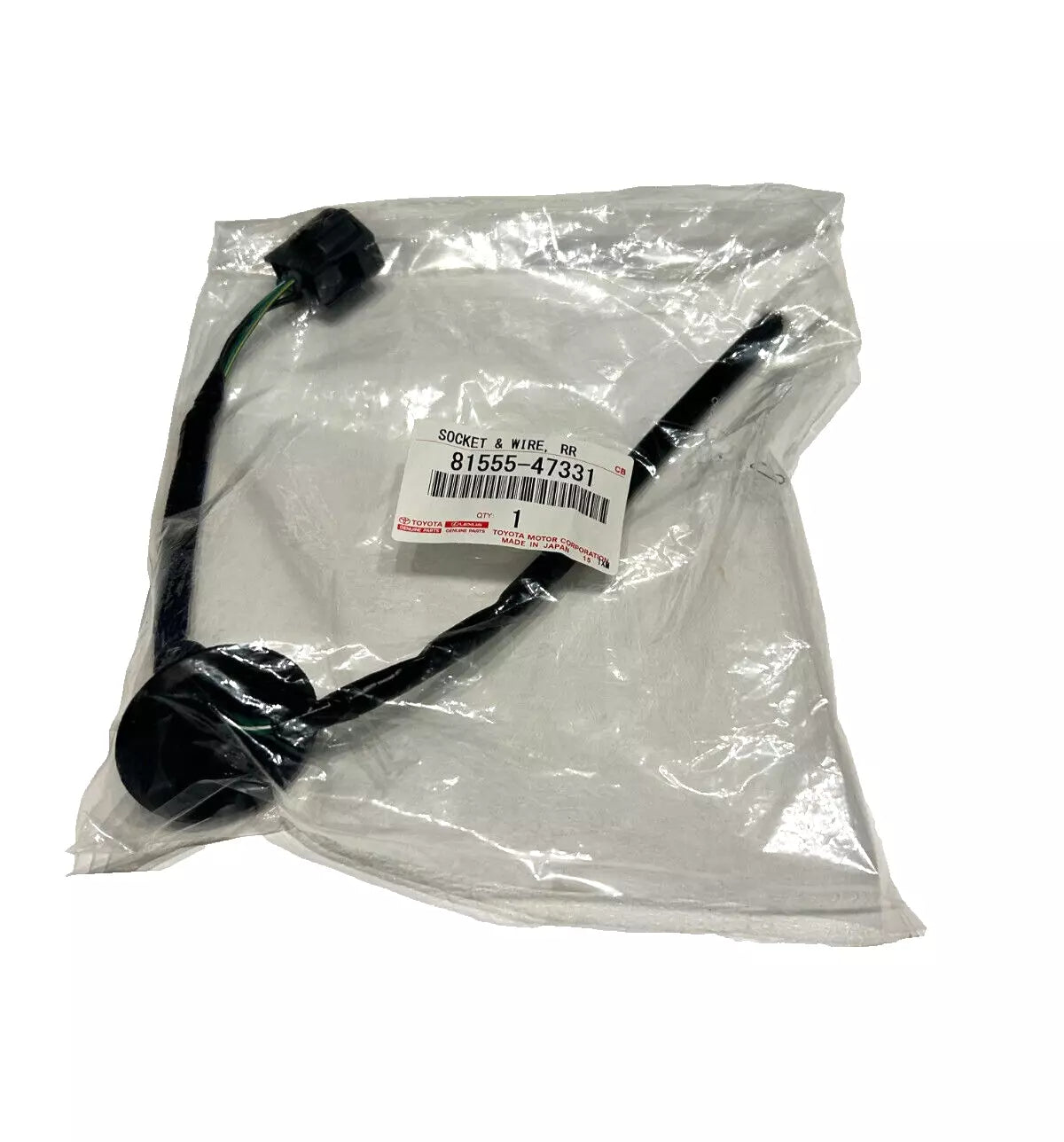 New 2017-2022 Fits Toyota Prius Tail Light Lamp Wire Pigtail Harness, Part # 81555-47331