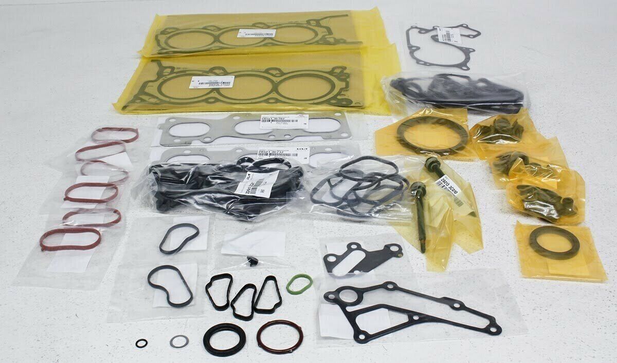New OEM 2012-2015 Hyundai Santa Fe Engine Overhaul Gasket & Seal Kit, Part # 20910-3CP01