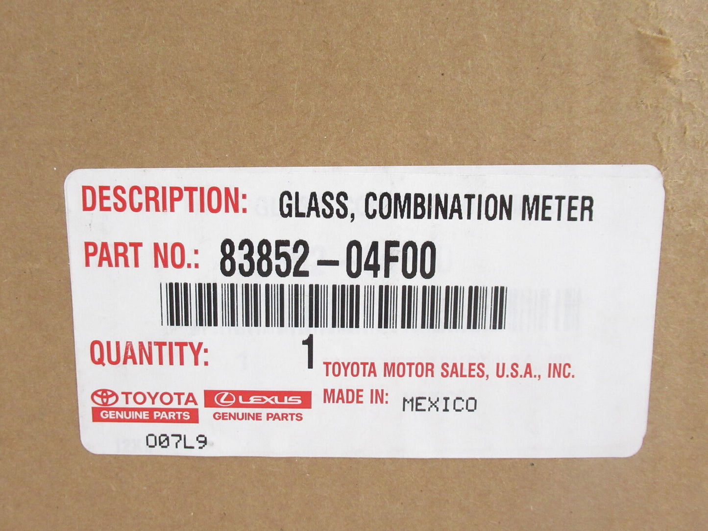 New 2015-2022 Fits Toyota Tacoma Instrument Cluster Lens, Part # 83852-04F00
