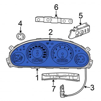 New 2001-2004 Fits Chrysler Town and Country Instrument Panel Lens, Part # 5017505AA