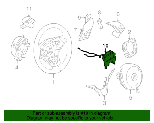 New OEM 2006-2007 BMW M6 Steering Wheel Control Unit, Part # 61-31-6-953-325