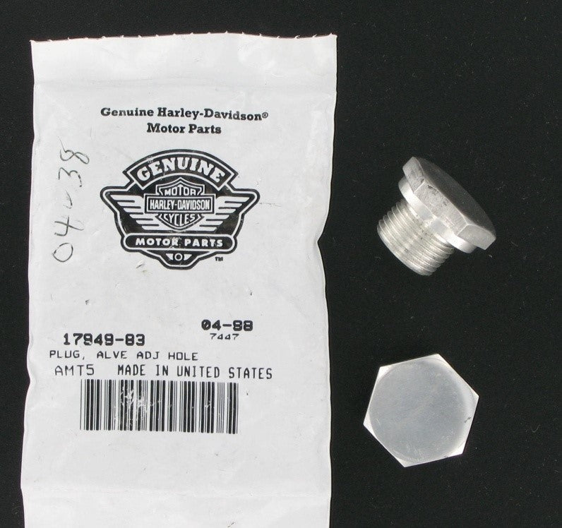 New OEM Genuine Harley-Davidson Plug Valve Adjusting Hole, 17949-83