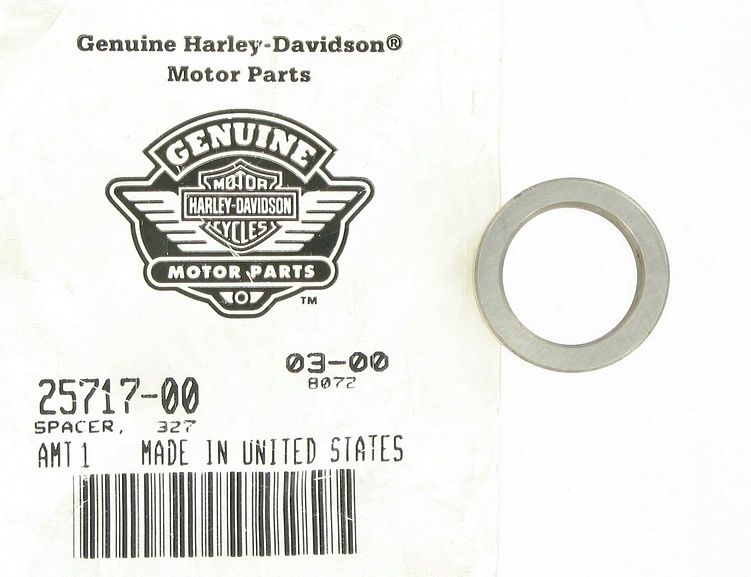 New OEM Genuine Harley-Davidson Spacer .327", 25717-00