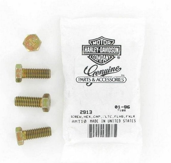 New OEM Genuine Harley-Davidson Screw 3 8"-16 X 1" Hex Head Left-Hand Thread, 2913