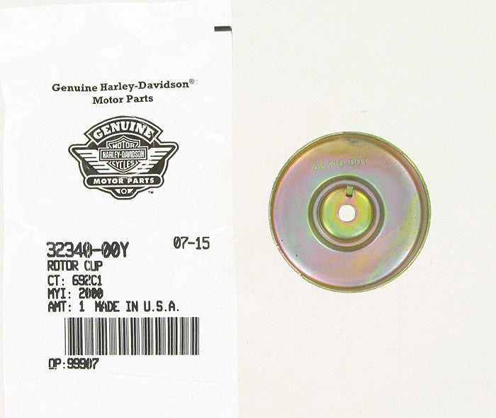 New OEM Genuine Harley-Davidson Rotor Cup, 32340-00Y
