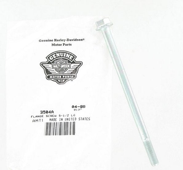 New OEM Genuine Harley-Davidson Screw 5 16"-24 X 5-3 8" Flange Hex Head Crankcase, 3504A