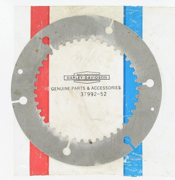 New OEM Genuine Harley-Davidson Clutch Drive Plate, 37992-52