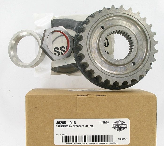 New OEM Genuine Harley-Davidson Transmission Sprocket Kit, 40285-91B