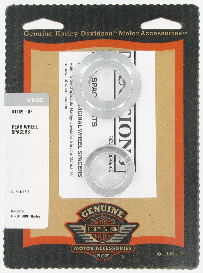 New OEM Genuine Harley-Davidson Kit Spacer Wheel Chrome Vrsc, 41189-07