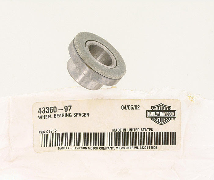New OEM Genuine Harley-Davidson Spacer Wheel Bearing, 43360-97