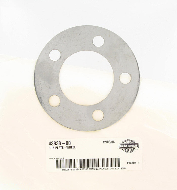 New OEM Genuine Harley-Davidson Hub Plate Wheel, 43838-00