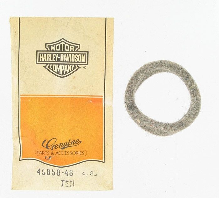 New OEM Genuine Harley-Davidson Felt Washer Upper Oil Seal Fl 49-E77 Servi-Car 58-73, 45850-48