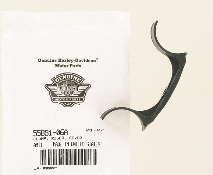 New OEM Genuine Harley-Davidson Clamp Riser Cover, 55851-06A