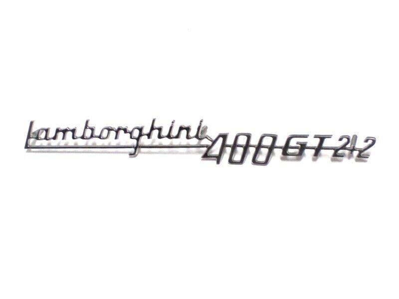 New OEM Lamborghini 400GT 2+2 Rear Metal Emblem Nameplate Script