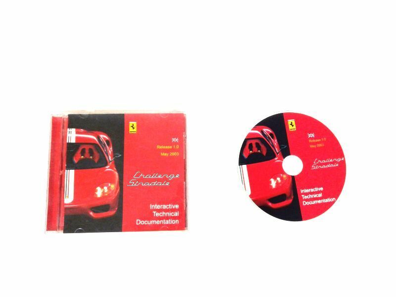 Genuine Ferrari 360 Challenge Stradale Interactive Technical Repair CD 2003 English