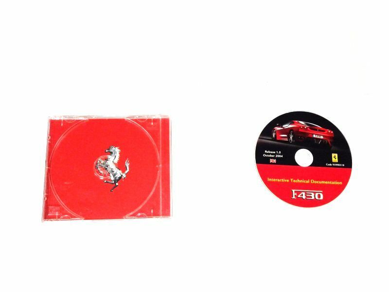 Genuine Ferrari F430 Coupe Interactive Technical Repair CD 2004
