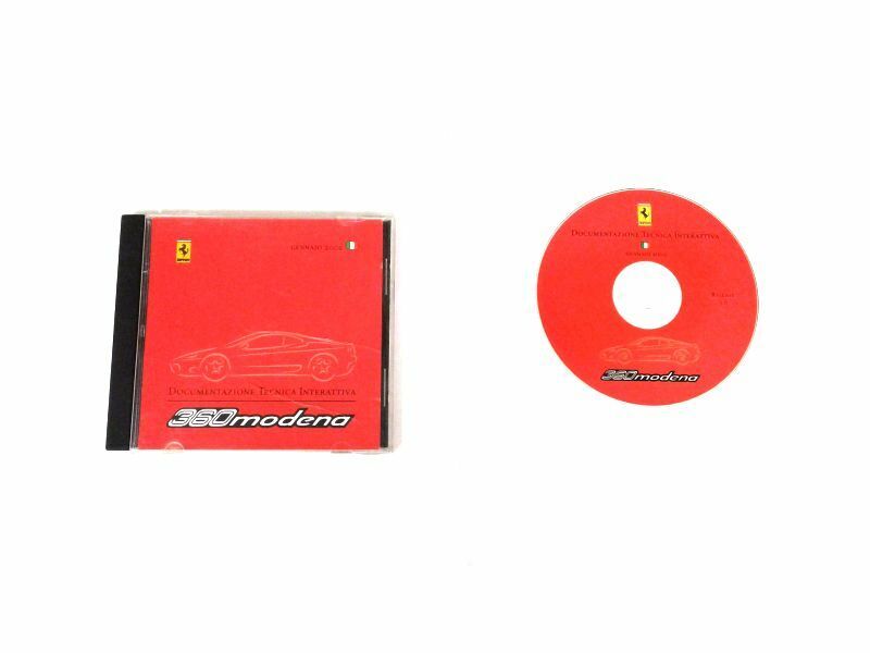 Genuine Ferrari 360 Modena Interactive Technical Repair CD 2002 Italian