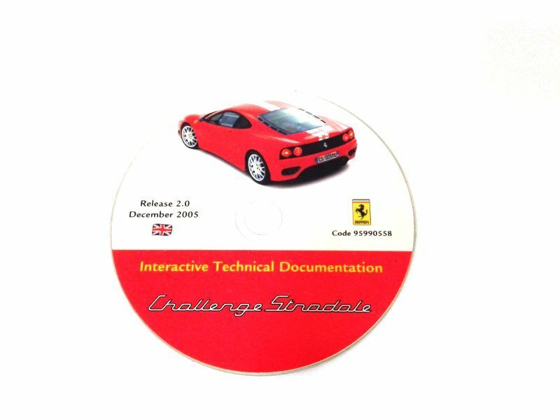 Genuine Ferrari 360 Challenge Stradale Interactive Technical Repair CD 2005
