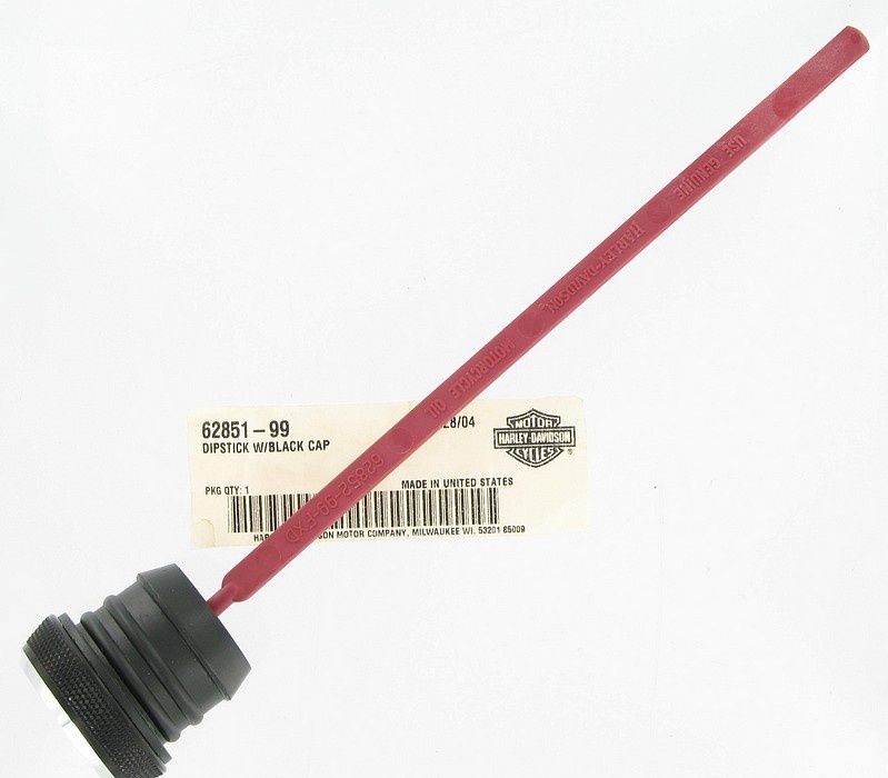 New OEM Genuine Harley-Davidson Dipstick With Black Cap, 62851-99
