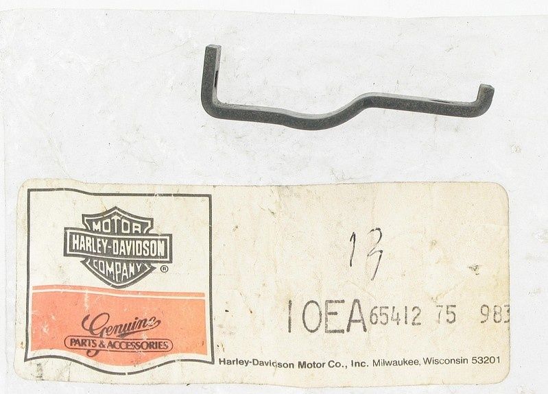 New OEM Genuine Harley-Davidson Clamp Cross-Over Pipe Heat Shield Front, 65412-75