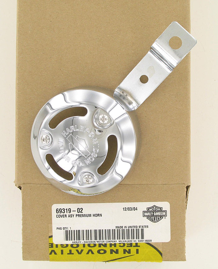 New OEM Genuine Harley-Davidson Cover Premium Horn "Harley-Davidson Motor Co", 69319-02